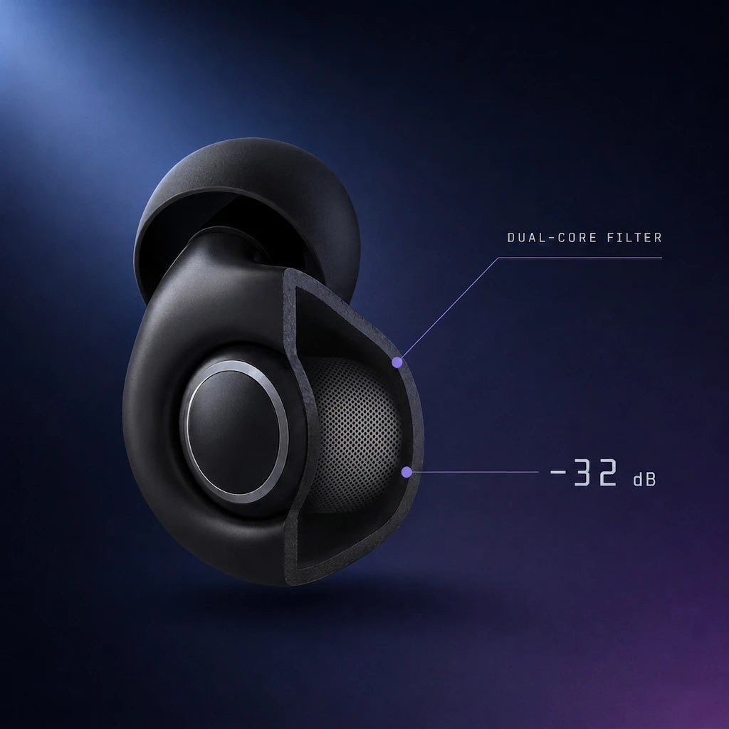 SOFTEN THE NOISE. KEEP THE ALARM.